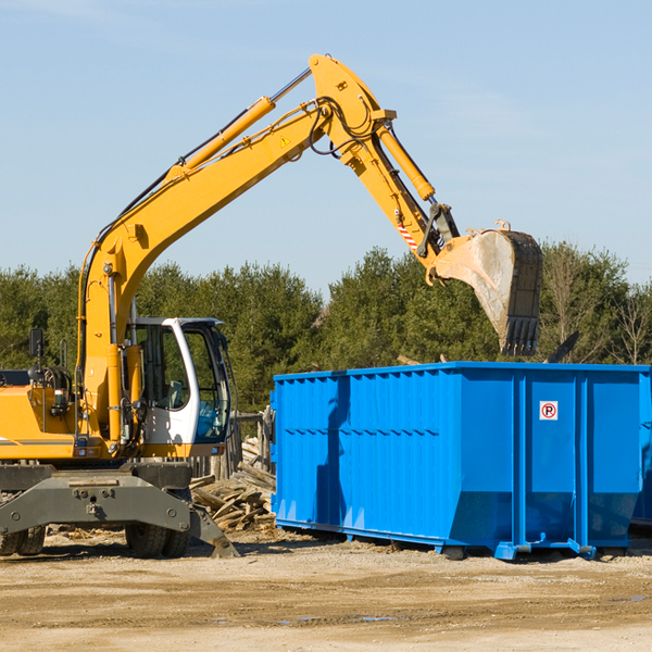 are there any restrictions on where a residential dumpster can be placed in Burlington Washington